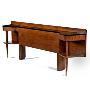 American of Martinsville Dania Bar Bed Full or Queen Headboard with Nightstands