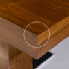 Blemishes on table corner