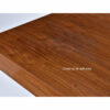 Close up on dining table dull spot