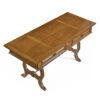 Refinished pecan wood top on Thomasville pecan desk
