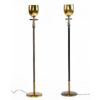 Stiffel Greek key torchiere lamps