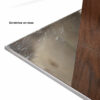 Scratches on modern chrome table base