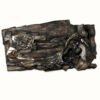 Fiberglass metallic and wood look Finesse Originals Fisherman wall sculpture