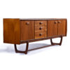 Refinished Portwood English teak credenza