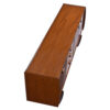 Beautifully refinished top surface of long teak credenza