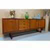 Portwood long Mid-Century Modern teak cabinet