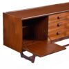 Drop down door on Portwood English teak credenza