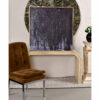 Dark eggplant purple lavender and blue abstract painting signed P Stein