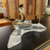 Acrylic brass cobra snake pen holder