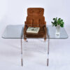 Clear acrylic and glass work table desk