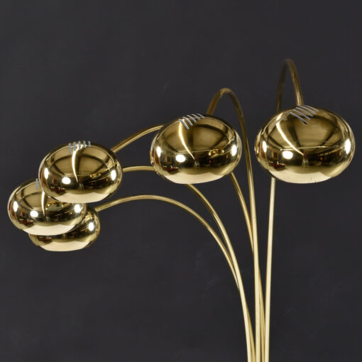 5 head Modern gold arch lamp