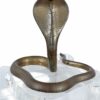 Brass cobra topped acrylic executive pen holder