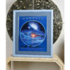 Christian Riese Lassen Genesis whale and dolphin seascape print with sunset