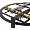 Kaizo Oto black gold steel modern coffee table