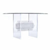 Clear Lucite dining table