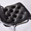 Tufted seat on vintage 1970s Daystrom scoop chair