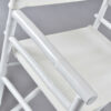 New white paint on rattan directors chairs