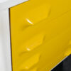 Yellow molded plastic handles Broyhill Chapter One Highboy dresser