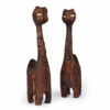 Pair Witco Meathead Wood Tiki Cat Sculptures