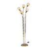 Amber glass diffuser 5-head floor lamp