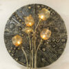 Amber Mid-Century Modern floor lamp