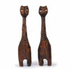 Pair Witco tiki cats