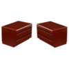 Pair of Modern rosewood nightstands by Moser