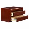 Two drawer German Moser rosewood nightstand
