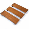3 Mid-Century Modern walnut dining table leaves