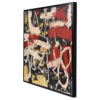 Goldberg 1960s yellow black red abstract painting New York