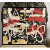 Goldberg black yellow abstract painting