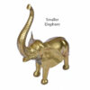 Good luck large scale 2 foot tall brass elephant sculpture