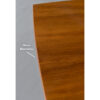 Inconspicuous blemishes on edge of table