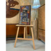 David Holleman Mid-Century Modern Mosaic Tile Art Panel with Sgraffito Illustrations - Image 2