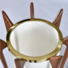 Gold trim on top of Modeline lamp
