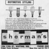 Modeline Sherman's furniture lamp advertisement