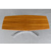 Narrow adjustable coffee table dining table