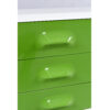 Green molded plastic drawer facades Broyhill Chapter One triple dresser