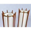 Tops of Modeline lamp spires