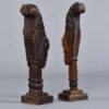 Back view hand carved African women bust sculptures