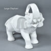 Larger Pereiras of Portugal white ceramic elephant