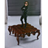Large Marge Carson attributed square Louis XV coffee table
