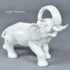 Larger Pereiras of Portugal white ceramic elephant