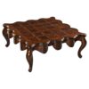 Large Marge Carson attributed square Louis XV cocktail table