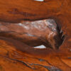Rustic live edge wood slab coffee table