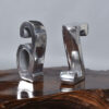 Eicholtz style A to Z Bookends Made of cast aluminum