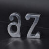 Eicholtz style A to Z Bookends Made of cast aluminum