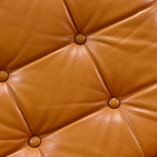 Bernhardt Flair afer Mies Van Der Rohe Butterscotch brown leather Barcelona chairs