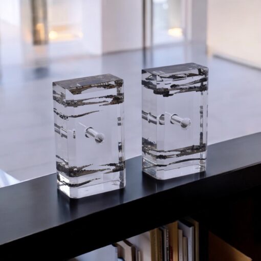 Pair Ritts Co. Los Angeles Astrolite bookends