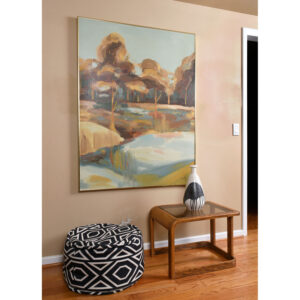 Harris Strong Studios Light Blue and Brown Grove Painting by Brent